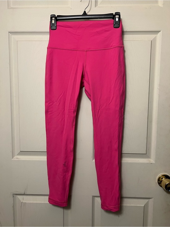lululemon athletica Pants - Lululemon Align HR Crop 23" Double Lined Nulu Size 6 Sonic Pink